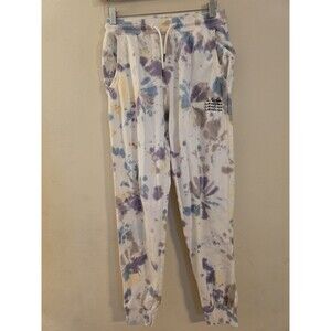 Quiksilver Women's‎ Size Small Light Colored Tie-Dyed 100% Cotton Sweat Pants